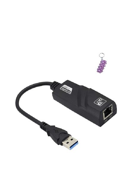 SE-L76 USB 3.0 To RJ45 Ethernet Adapter And A Keyholder