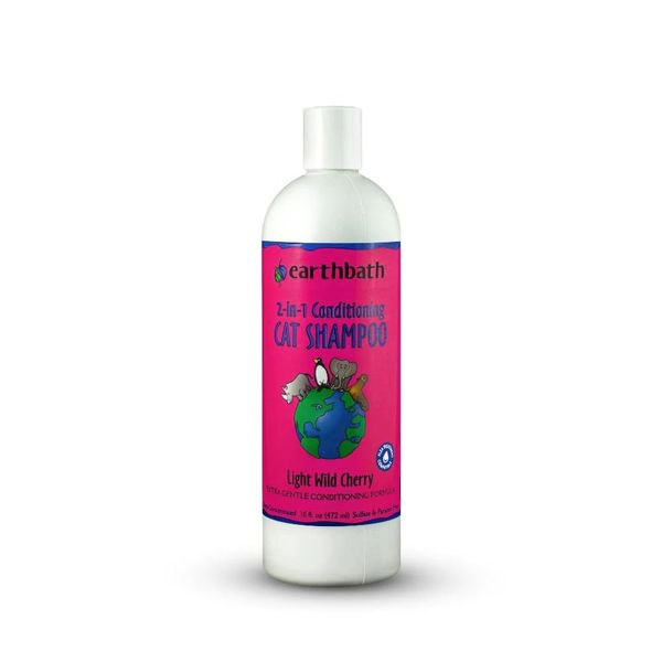 Earthbath 2-in-1 Conditioning Cat Shampoo - Light Wild Cherry (Dilutable)