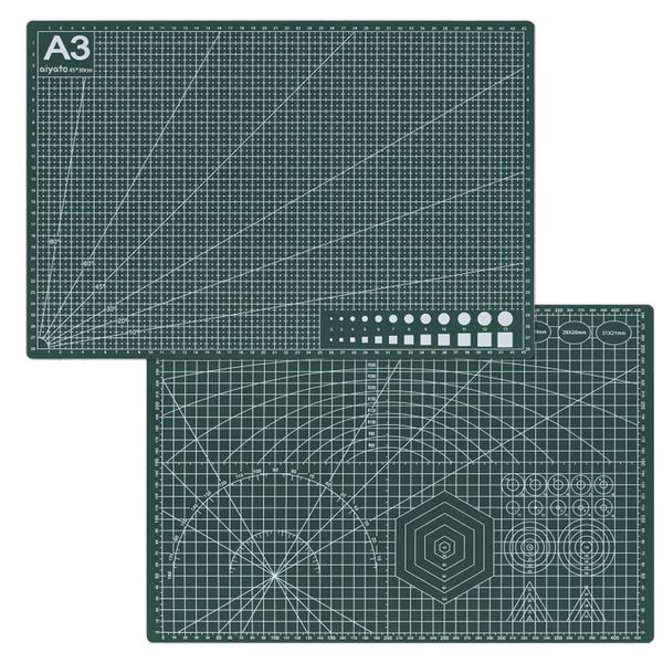 Aiyato Cutting Mat A3 Size Self-Healing Double Sided Rotary Non Slip