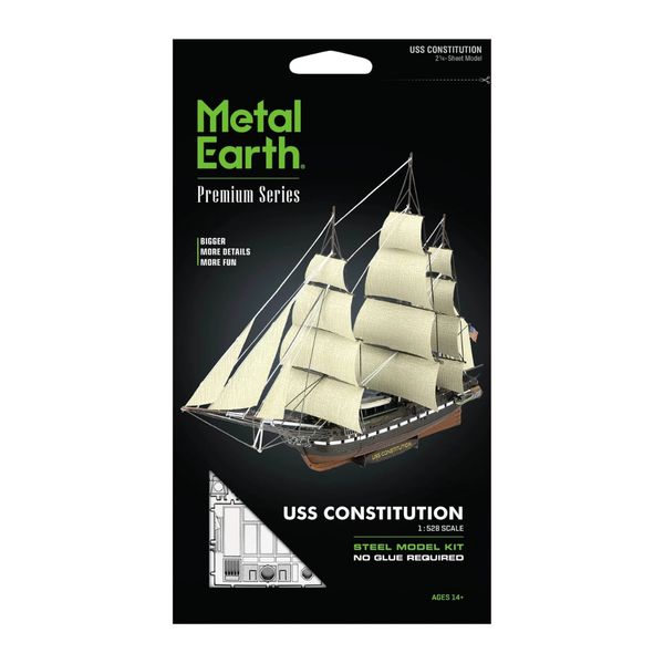Metal Earth-USS Constitution- 2 1/4 Building Sheets