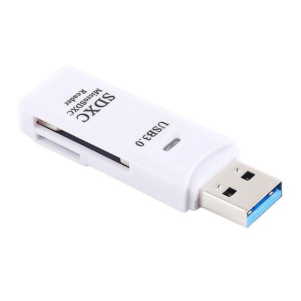 2 in 1 USB 3.0 Card Reader, Super Speed 5Gbps, Support SD Card / TF Card