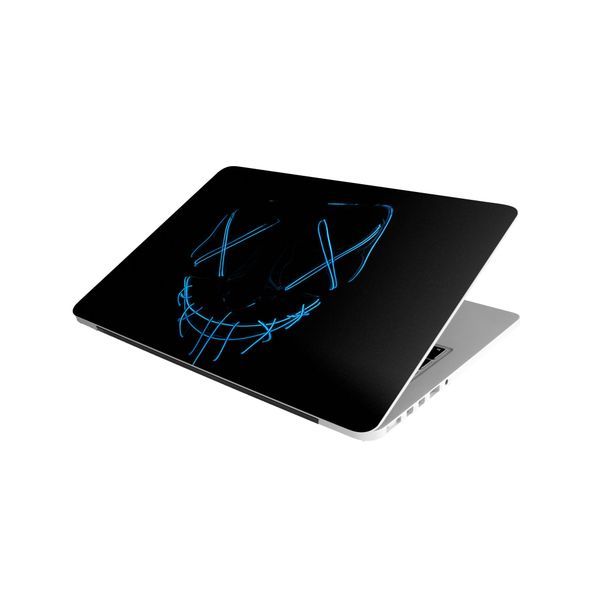 Laptop Skin/Sticker - Neon Face Blue