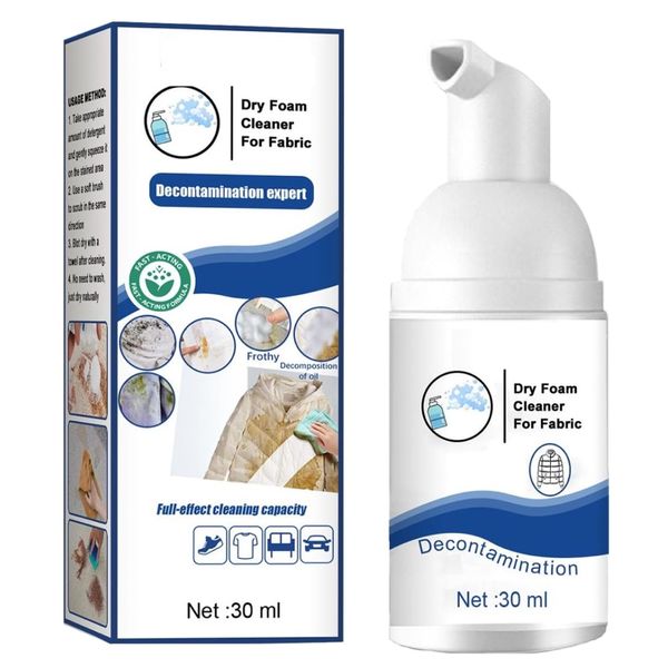 Home Multi-Purpose Clothing Dry Foam Rinse-Free Cleaning Agent -30ml