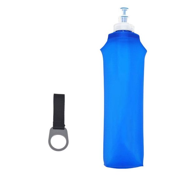 Water Bottle, TPU Foldable Soft Flask, 500 ML