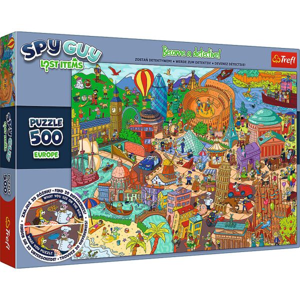 Trefl - Spy Guy Lost Items: Europe - 500 Piece