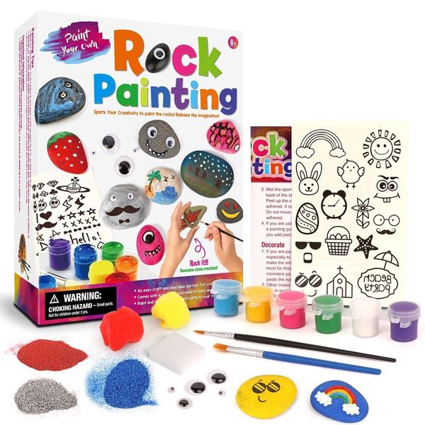 Playful Panda Rock Painting Craft Kit