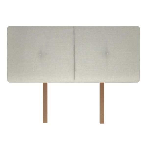 Madison Headboard - Two Channels with Buttons Round Corners - with Legs