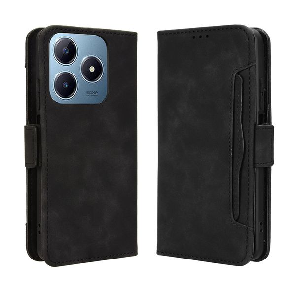Multi Card Groove Leather Cover Compatible with Redmi Note 12 Pro Plus 5G