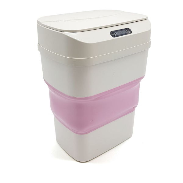 Induction Folding Trash Bin Waterproof Kitchen Electric Rubbish Trash Can