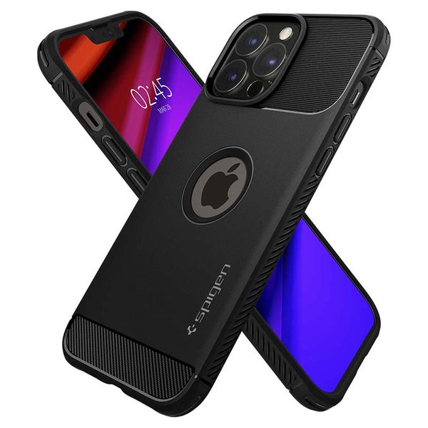 Spigen Apple iPhone 13 Pro Rugged Armor Case - Matte Black
