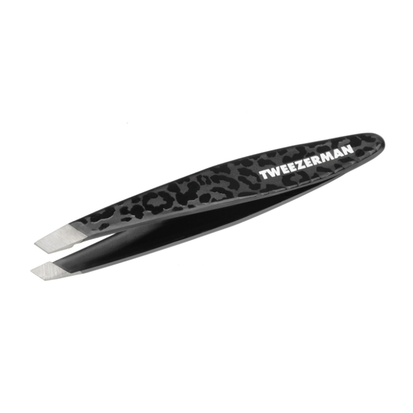 Tweezerman Mini Slant Tweezer- Black Leopard