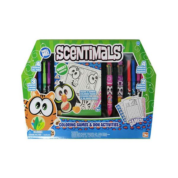 Scentimals Colouring, Game And Dough Activity Set