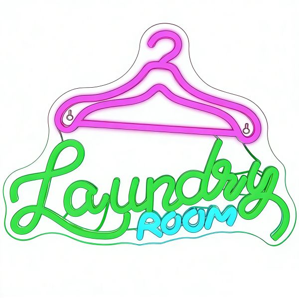 Neon Light Sign for Bathroom, Neon Wall Decor for Playroom, Birthday Party