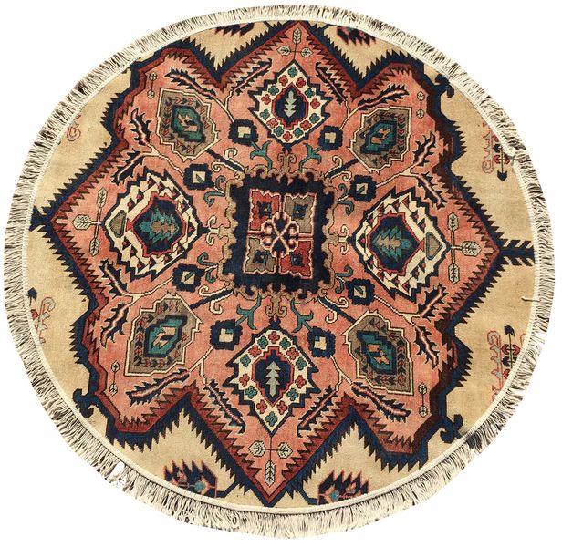Hereke Carpets - Handmade Iran Round Tabriz