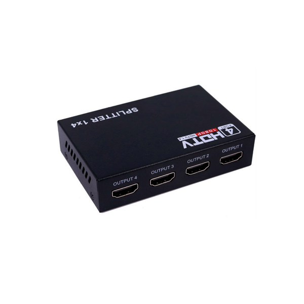 HDMI Splitter 1 in 4 out Full HD 4 Port Hub Repeater Amplifier v1.4 1080p