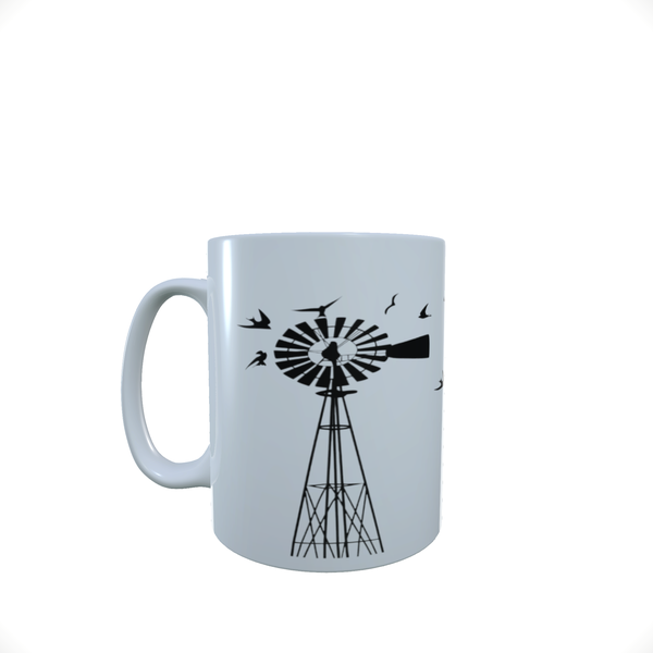 Windmill Birds - Coffee Mug