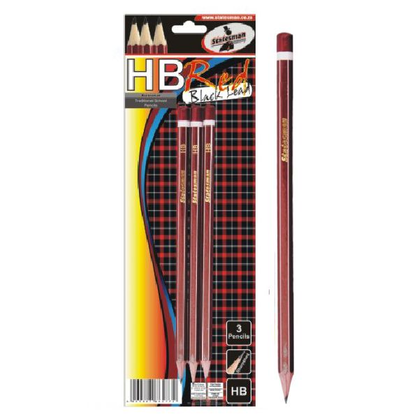 3 Pack HB Traditional School and Office Pencils