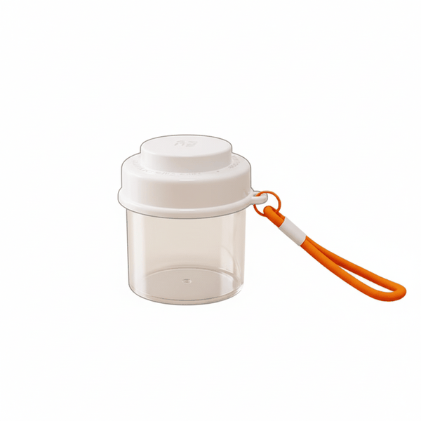 Portable Medicine Organizer - White &amp; Orange