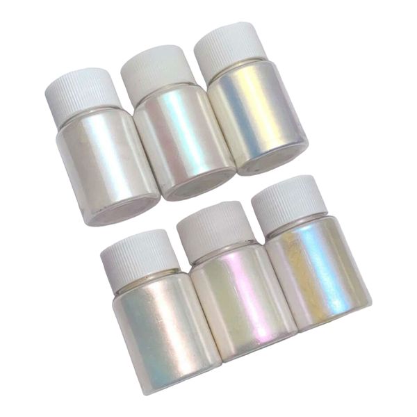 Mermaid Metallic Chrome Nail Powder - Set of 6