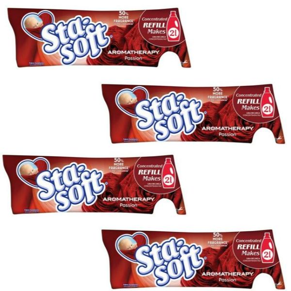 Sta-soft Fabric Softener Refill Passion - 4 x 500 ml