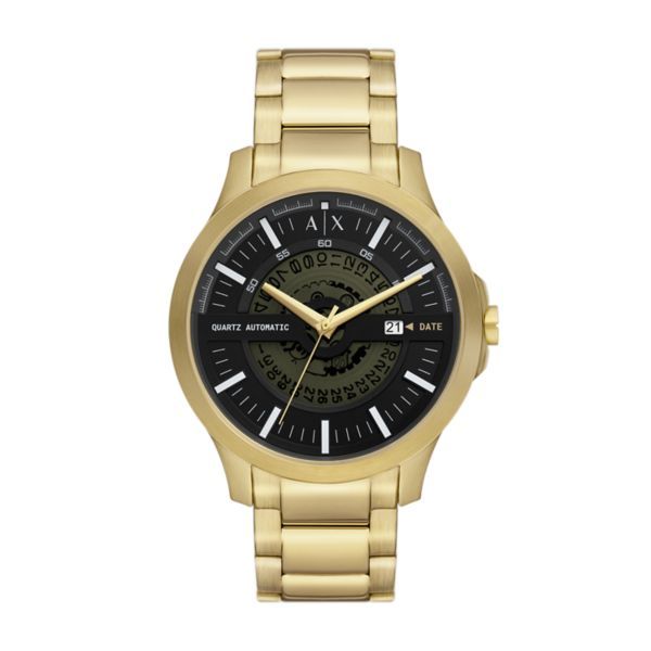 Armani Exchange Men's Automatic Quartz, Gold Steel Watch - AX2443
