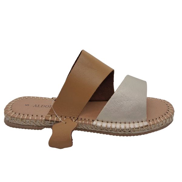 Espadrille Double Strap Sandal - Genuine Leather