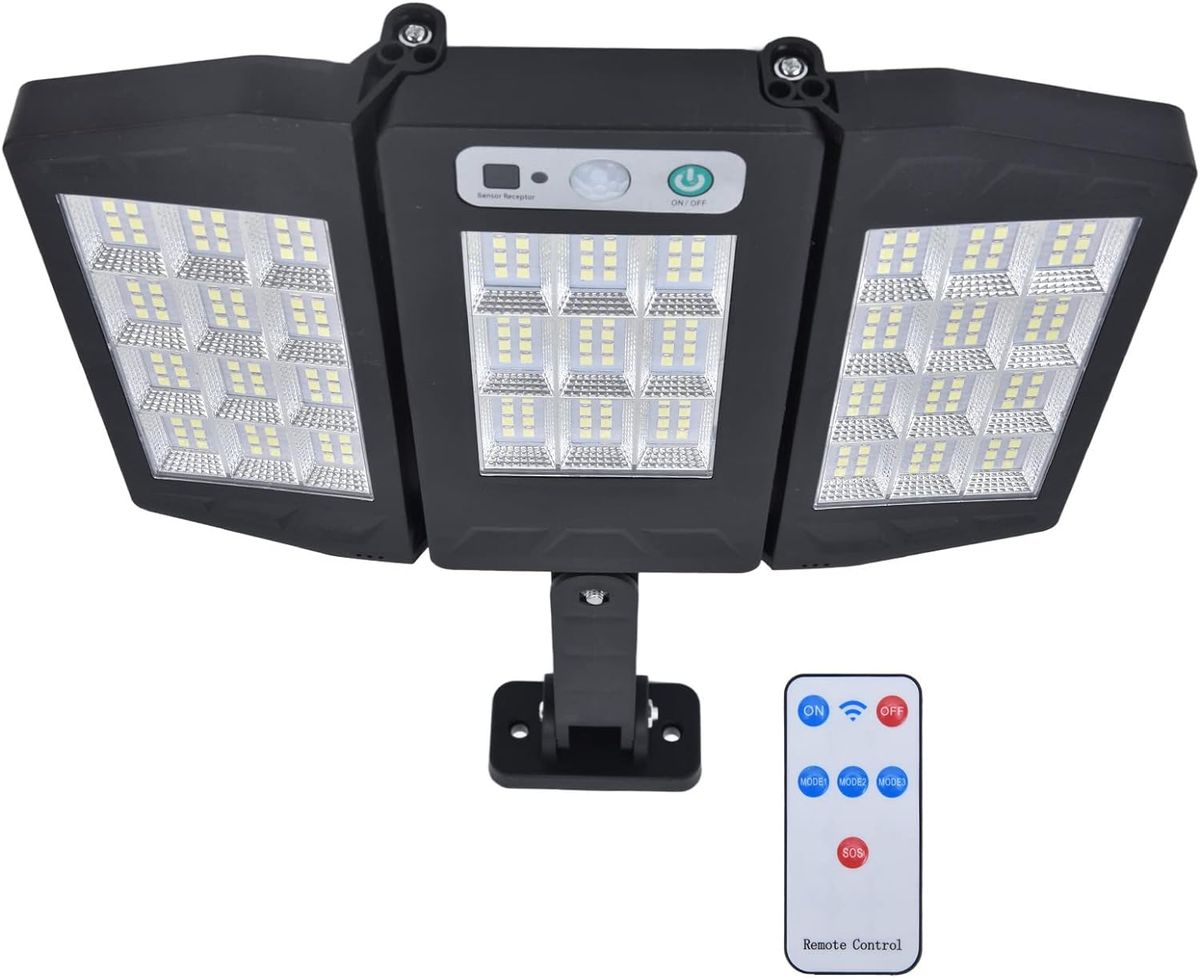 Garden LED solar lamp with motion and dusk sensor IP65