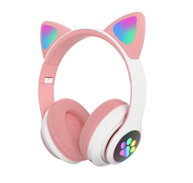 Foldable Wireless Earphones, Cat Ears, Bluetooth 5.0, Hands-free, HiFi
