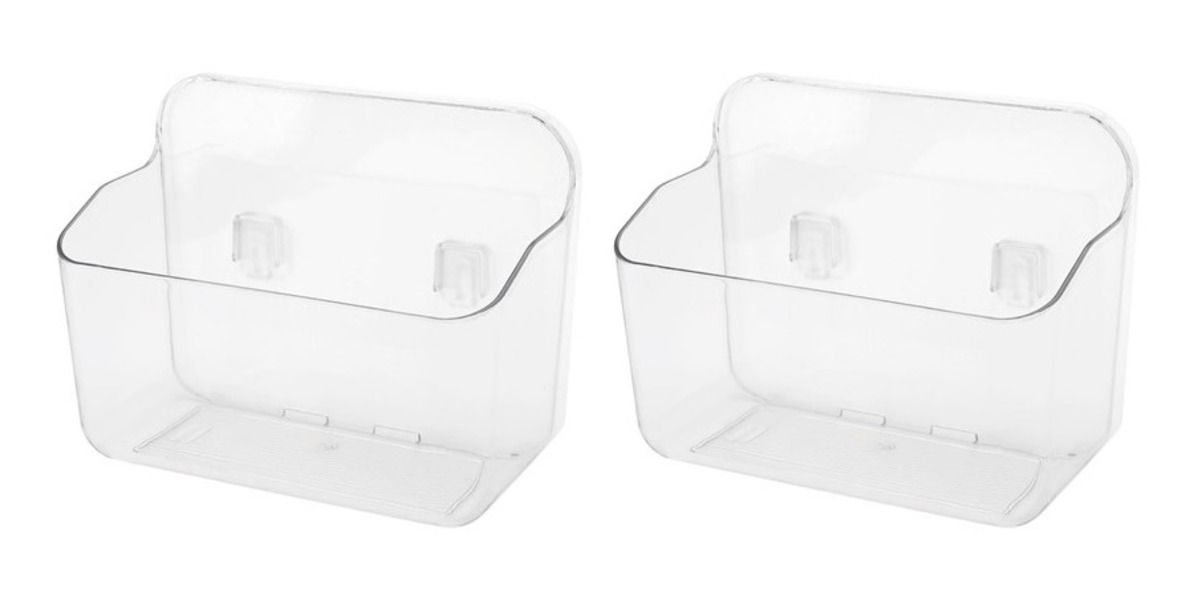 2 Bathroom Shelves - Clear Acrylic