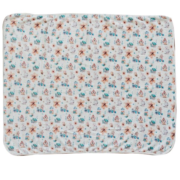 Baby Blanket Farm Print
