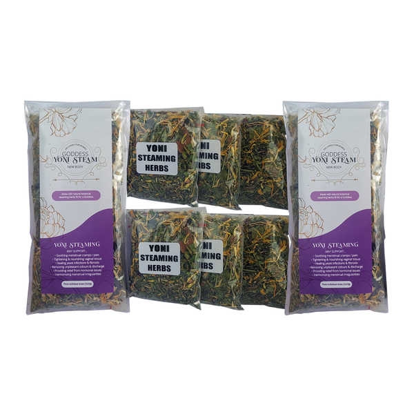 New Body - 2 x Goddess Yoni Steam Triple-Packs - 6 x 20g