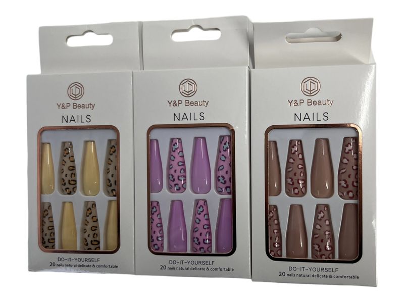 Leopard Print Press On Nails Set(3Piece)