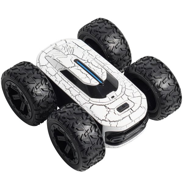 Colorful LED Light Ice Crack RC Stunt Car Double Sided Car Boys Girls Gift