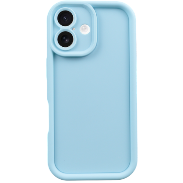 Soft Sky Silicone Phone Case Compatible With iPhone 16 - Baby Blue
