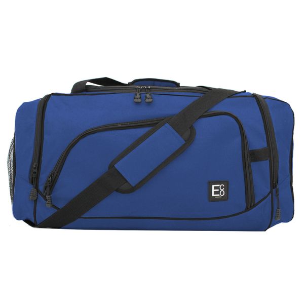 Gym Duffel Bag with Shoe Compartment - 35L - Blue