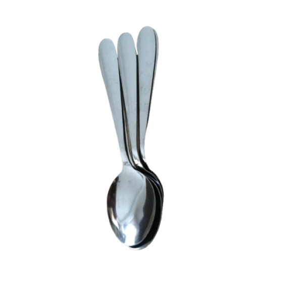Silver Stainless Steel Spoon- 6 Pieces