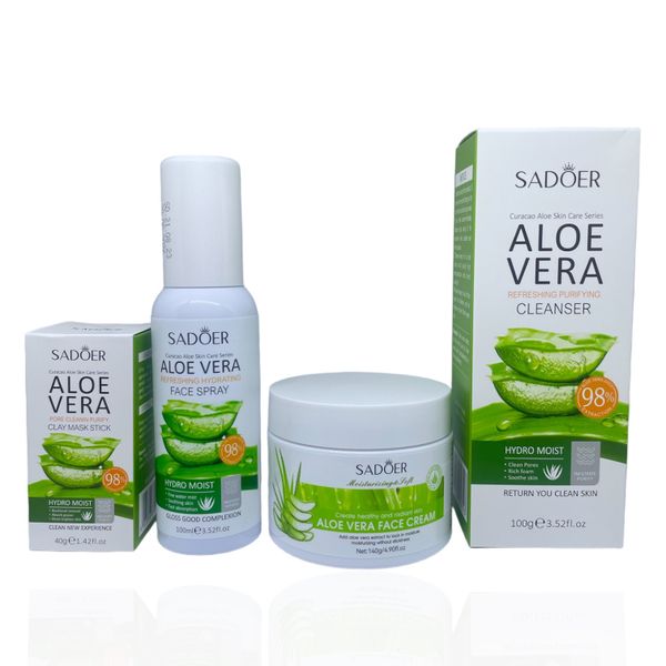 Sadoer Aloe Vera Skin Care Facial Treatment Set