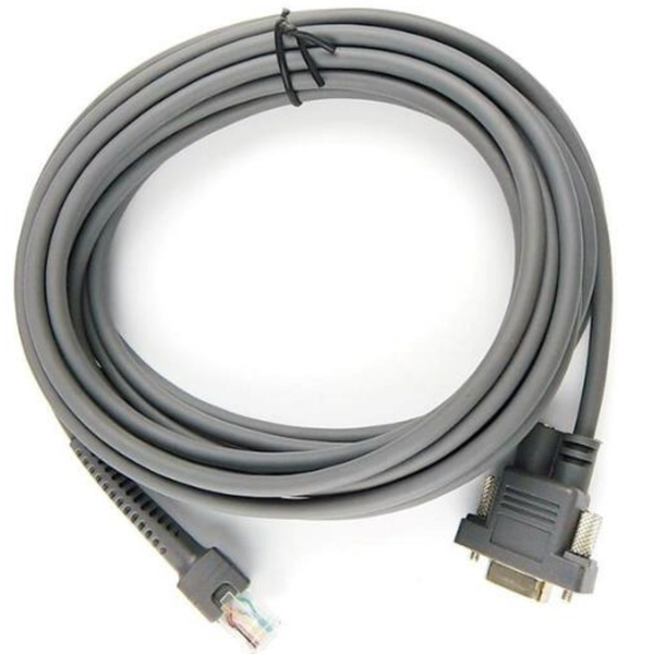 Mindeo Barcode Scanner Cable - Grey RS232 Cable for Printers and Scanner