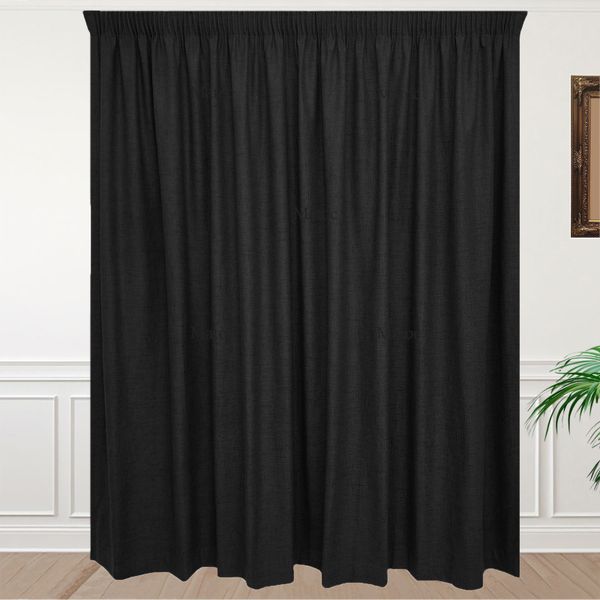 Matoc Designs Curtain - 100% Blackout - White - Taped