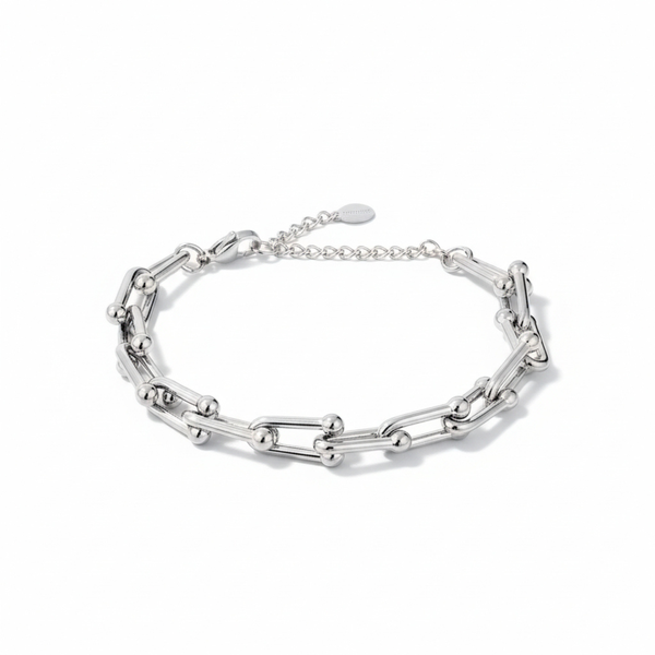 Silver Stainless Steel Chain Bracelet