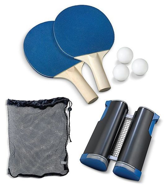 Portable Table Tennis Set With Retractable Net