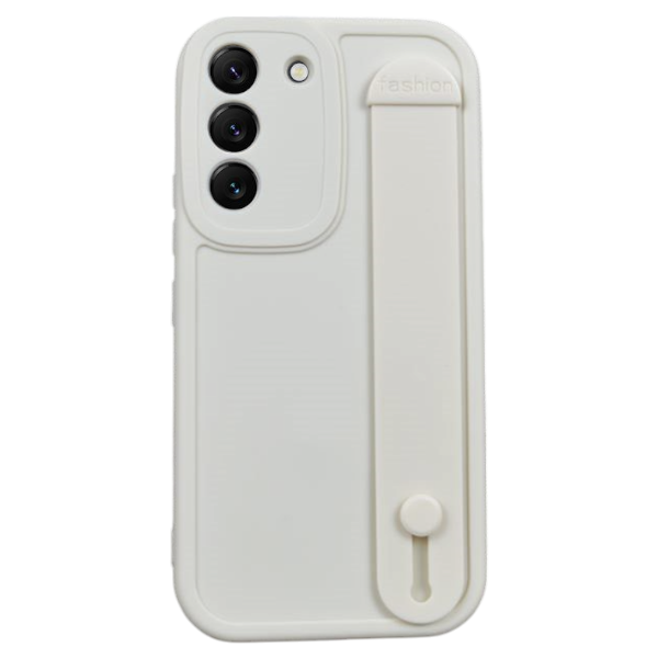 High Quality Wrist Strap Phone Case Compatible with Samsung Galaxy S23 Ultra - Cream