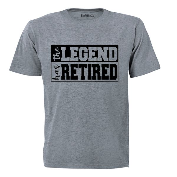 The Legend Has Retired - Mens - T-Shirt - White