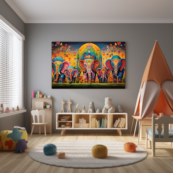 Canvas Wall Art - Elephant Parade Adventure -BK0001