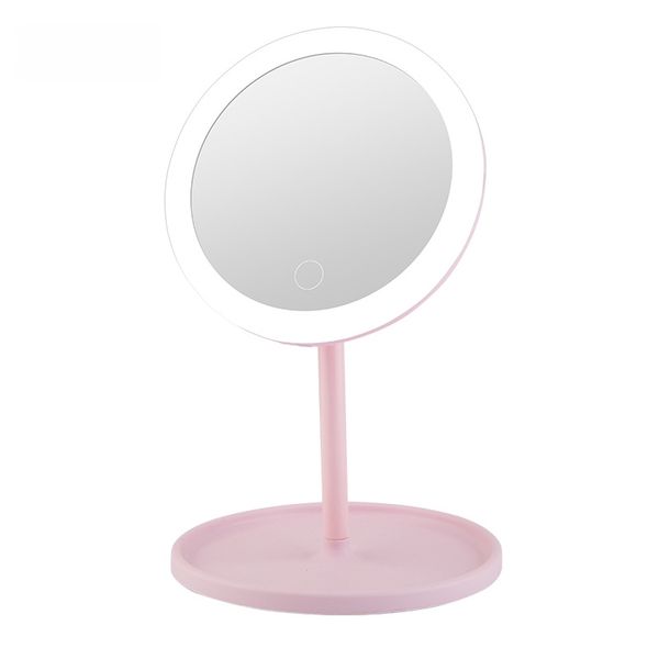 Licer LED Makeup Mirror USB Rechargeable Dimming HD Tabletop Mirror Light