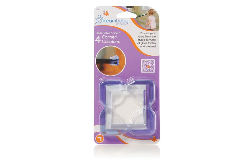 Dreambaby Child Safety Shelf and Glass Corner Cushions - 4 Pack F134