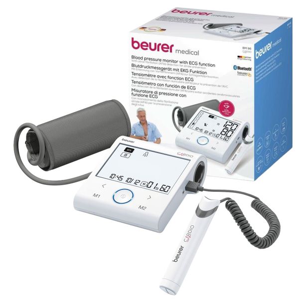 Beurer Germany Blood Pressure Monitor BM 96 ECG Function, Bluetooth, App