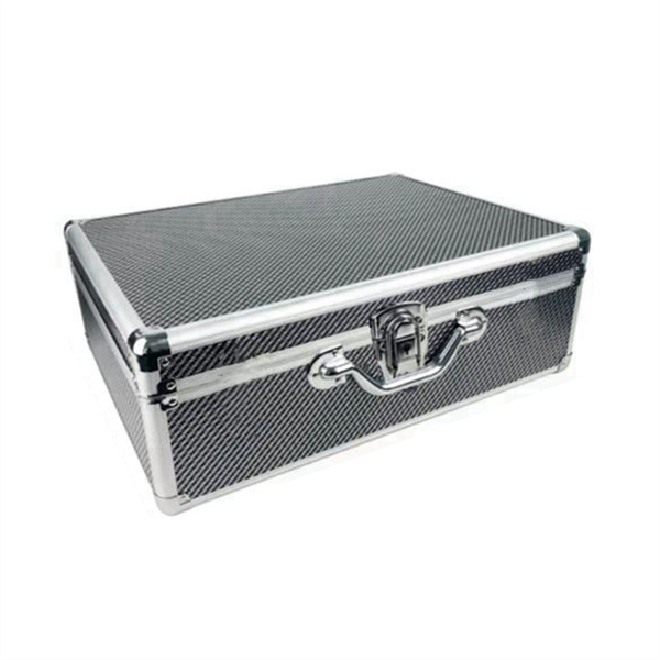 Carbon Fiber Tool Box Aluminum Suitcase Equipment Hard Carry Bag B