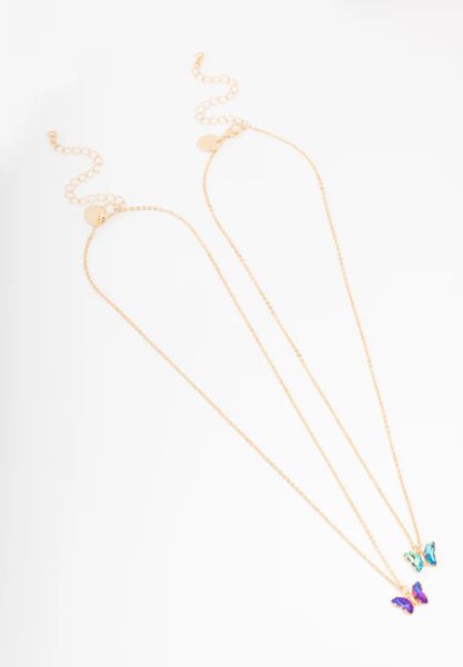 Lovisa Gold Celestial Butterfly Necklace Pack