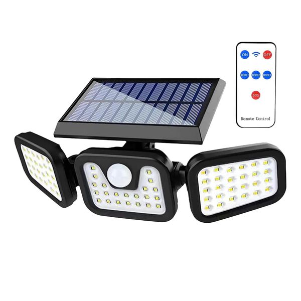 74 LED Solar Flood Light Outdoor - Motion Sensor Waterproof Garden Lamp